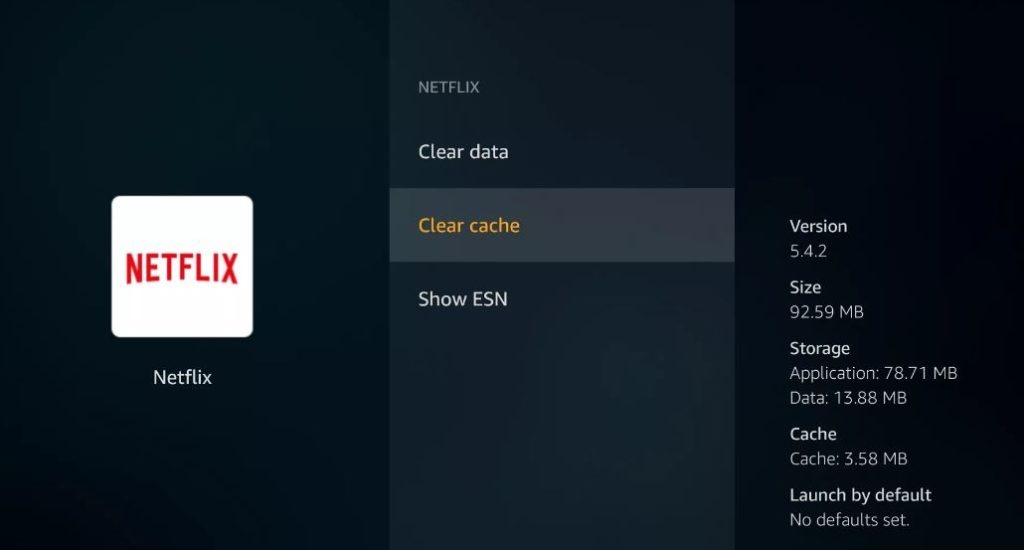 Clearing Cache Data of Netflix App