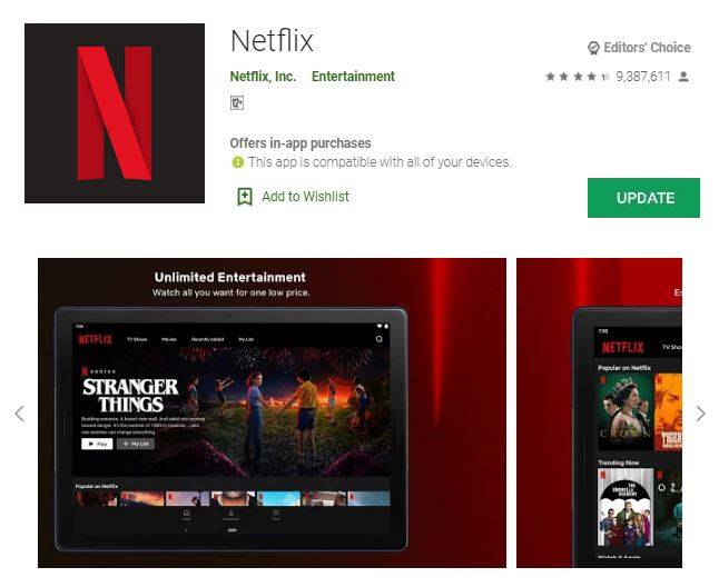 how to update Netflix App on LG smart TV