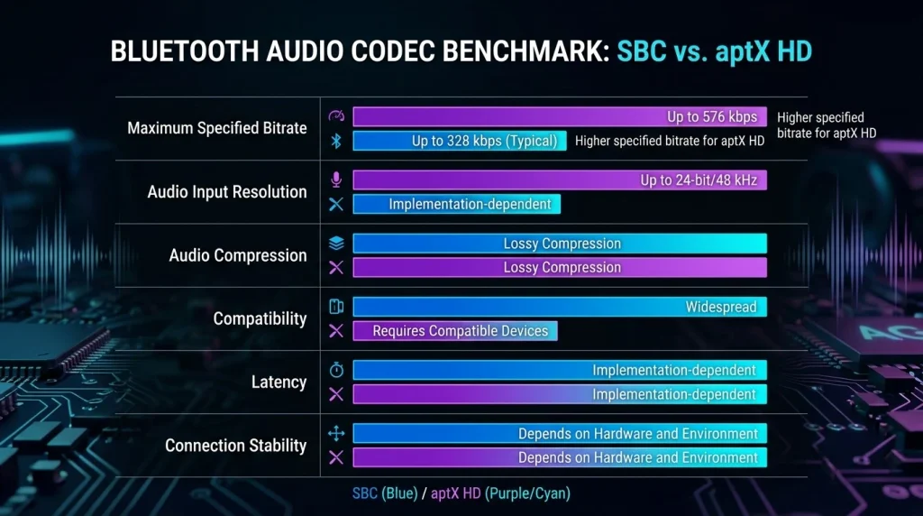 SBC vs aptX HD