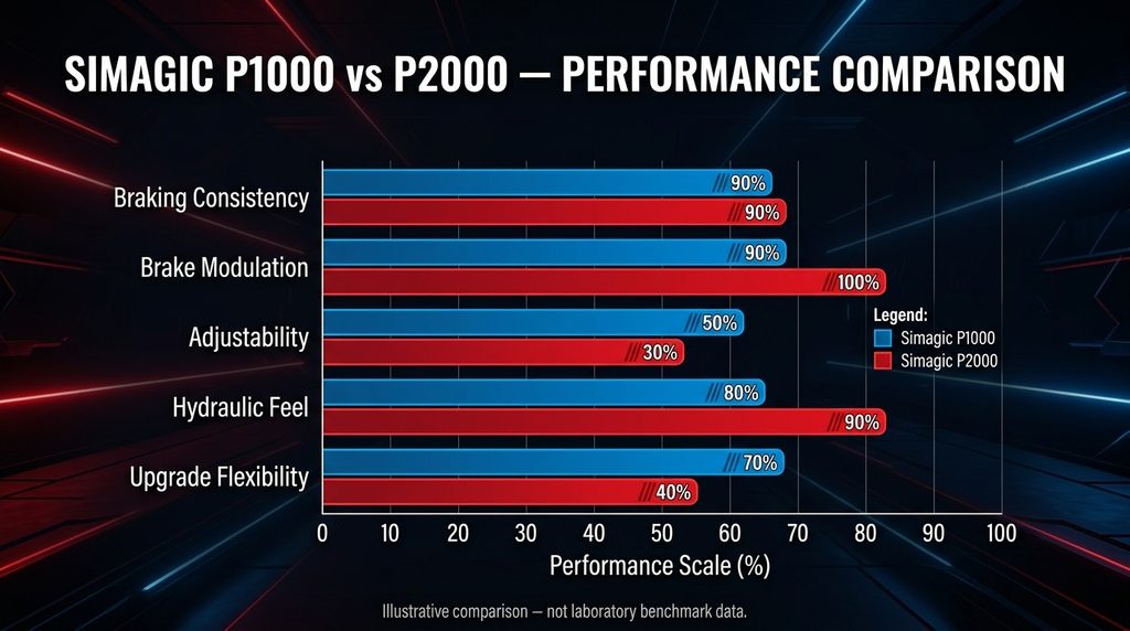 Simagic P1000 vs P2000