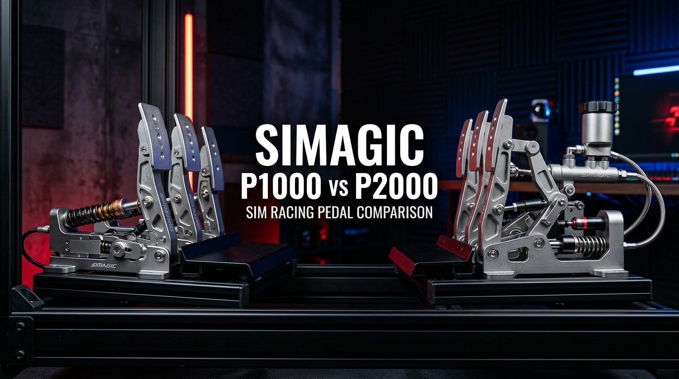 Simagic P1000 vs P2000 Which Racing Pedals Are Better