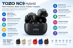 TOZO NC9 Hybrid Review Powerful ANC Earbuds for Buying